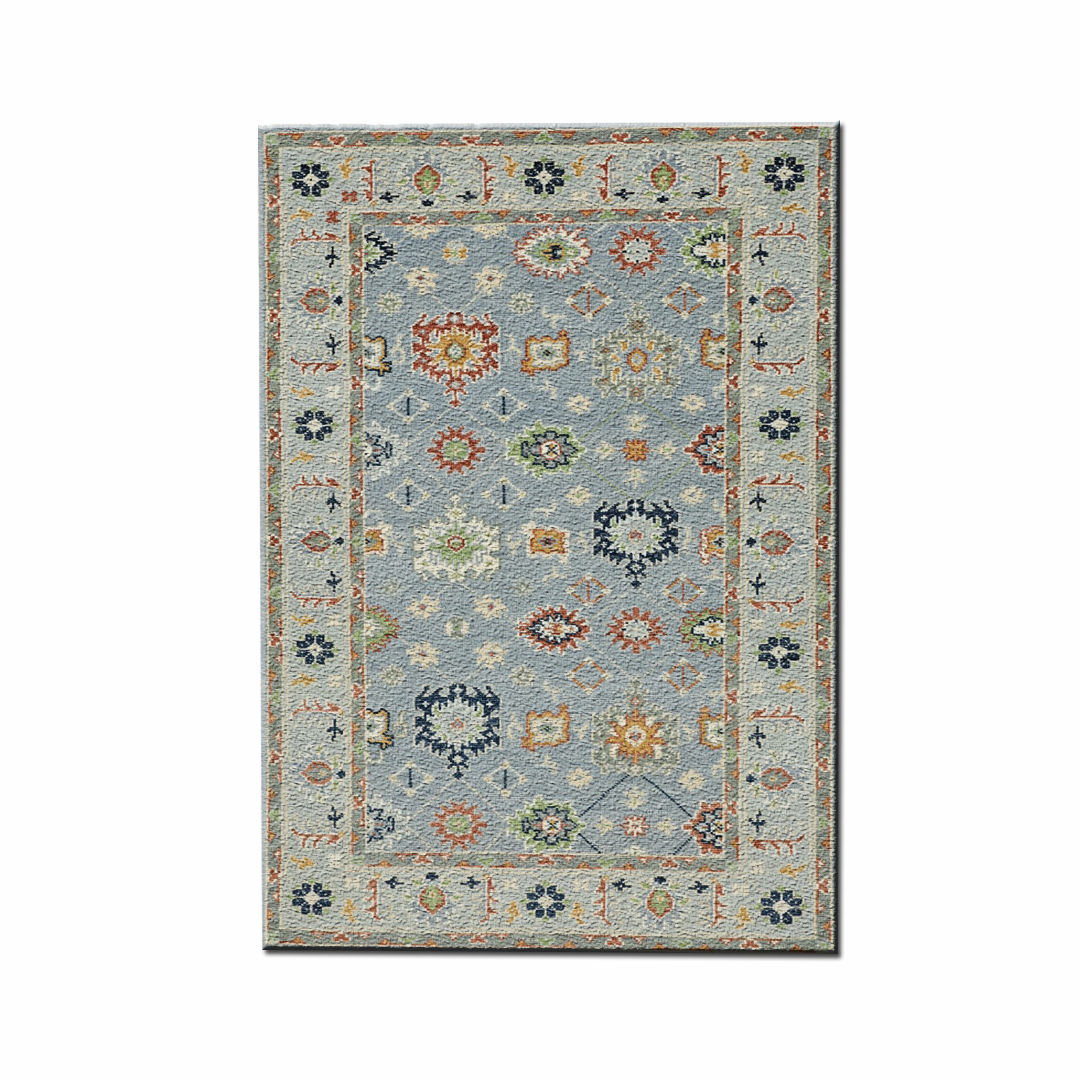 ELAVENYA - Hand Knotted Oushak Carpet